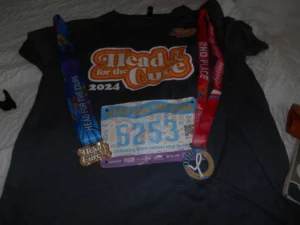 Race T-shirt with Medals